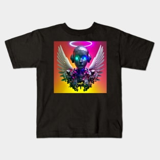 Robot Angel Kids T-Shirt